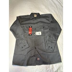 Dickies Men's Size S Long Sleeve Work Shirt Shop Mechanics Nwt
